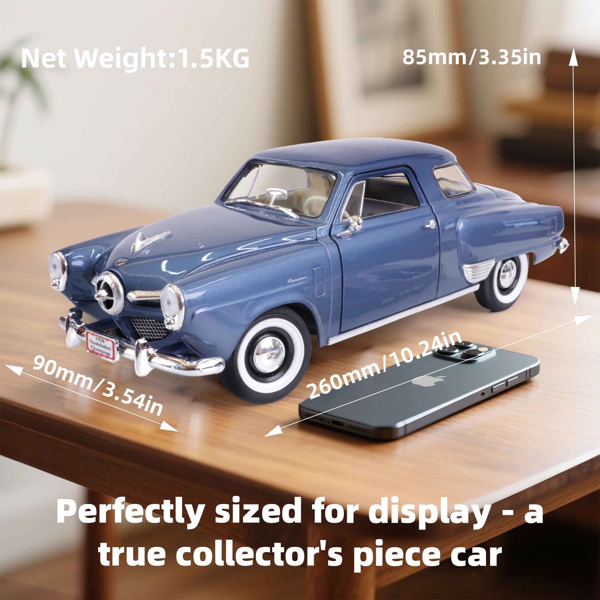 LUCKY DIE CAST 1950 Studebaker Champion 1/18 Scale Die-Cast Metal
